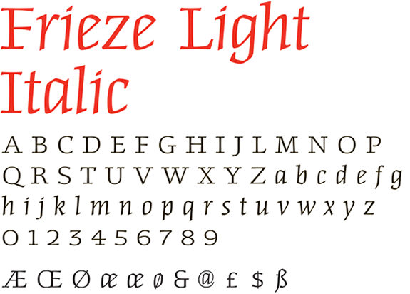 Frieze Light Italic